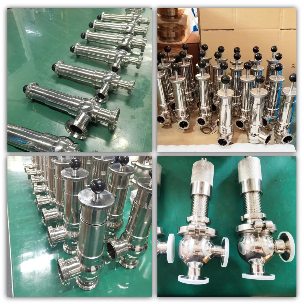 Stainless Steel Sanitary Grade DIN Clamped Steam Safety Valve for Dairy Industrial