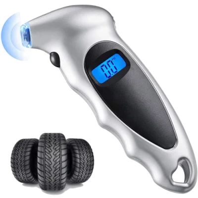 Digital Tire Pressure Gauge 150 Psi with Backlit LCD and Non