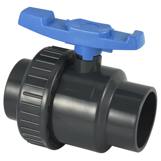 China Manufacturer UPVC Plastic Single Union Ball Valve for Water Supply
